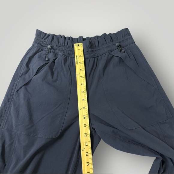 ATHLETA TREKKIE HIGH RISE PARACHUTE PANT Navy Blue Sz 4p - Picture 10 of 15